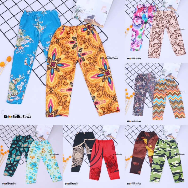 Legging Carlissa uk 1-2 th / Celana Panjang Anak Perempuan Harian Adem Lejing Anak Murah Grosir