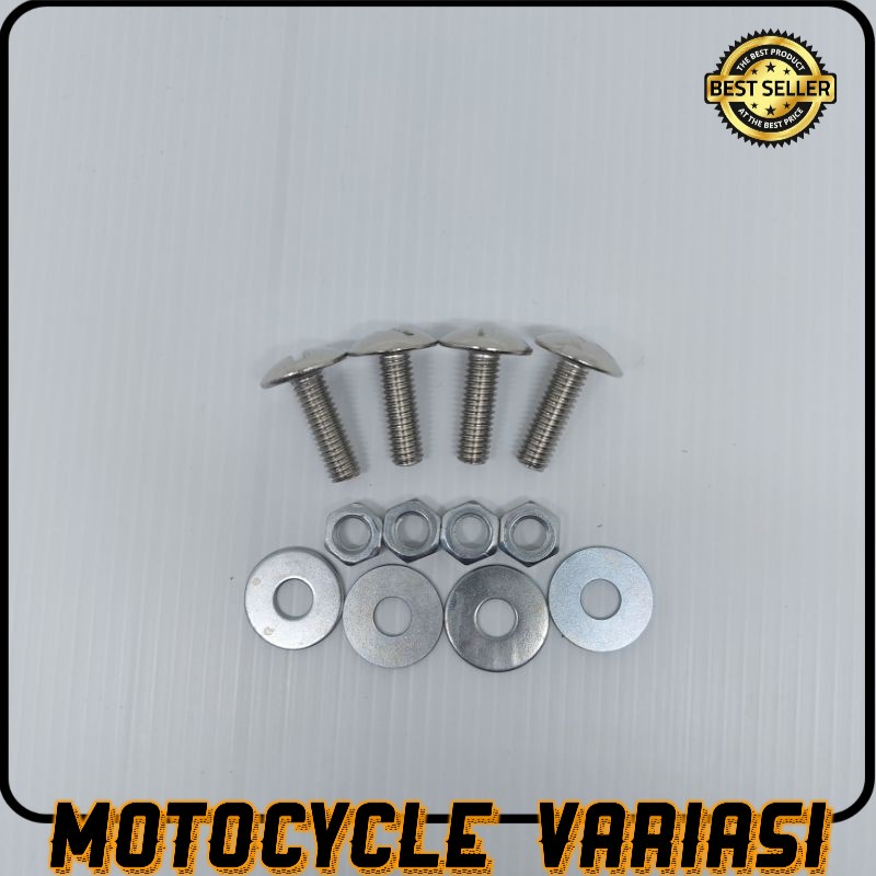 Baut plat nomor motor universal