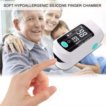 (Original) Oximeter Pulse Fingertip Oximetry Sp02..alat ukur kadar oksigen & ukur detak jantung Exp