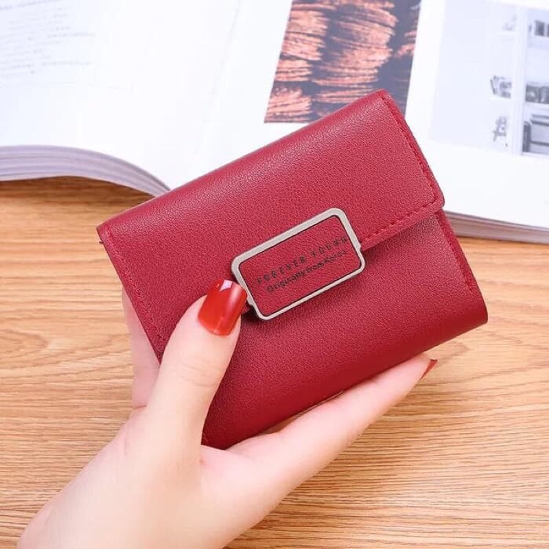 Dompet Pendek D665 Polos Dompet Lipat Kartu Korea Dompet Fashion