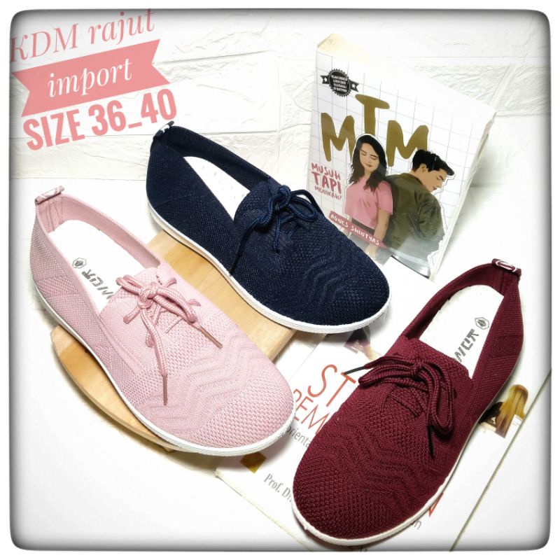 sepatu KDM rajut import original