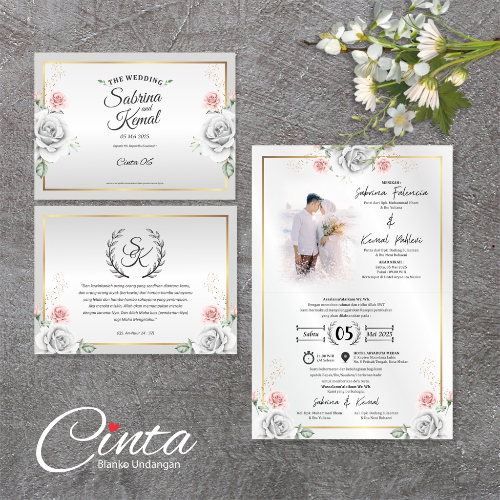 Cinta 06 Blanko Undangan