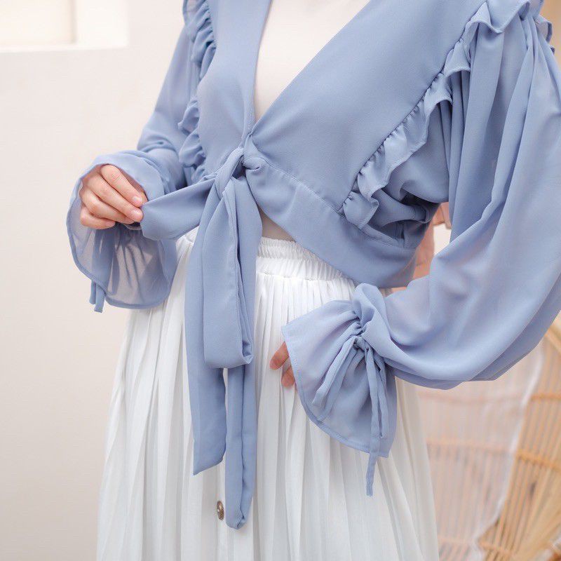 HANISA CARDIGAN || CARDIGAN RUFFLE