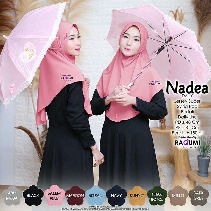 Hijab Instant Terbaru Nadea Daily Original Raqumi