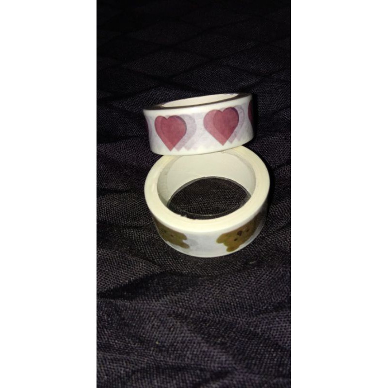 

Tape/selotip desain Bear&Love/estetik tape/peralatan sekolah