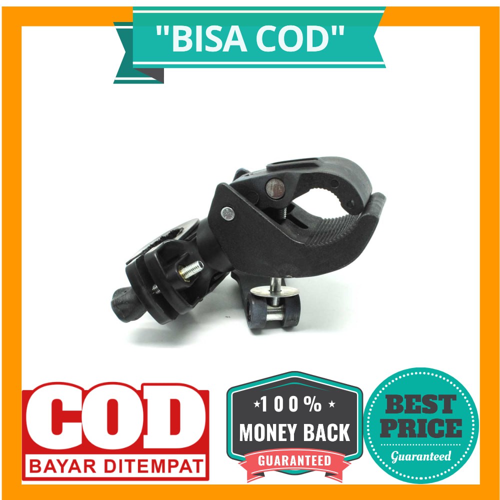 BISA COD Bike Bracket Mount Holder for Flashlight - AB-2967 - Black