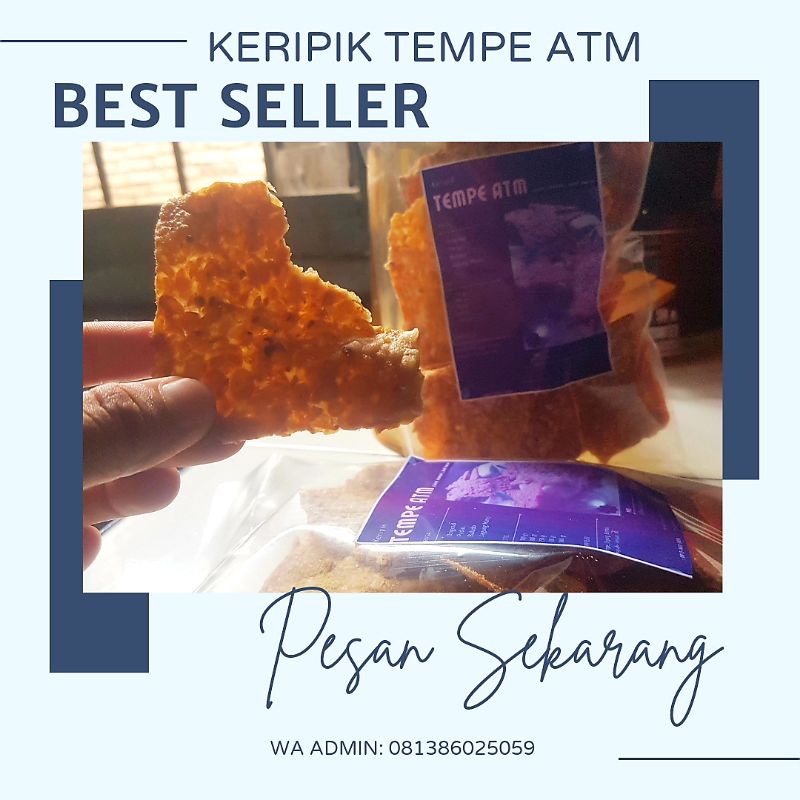 

KERIPIK TEMPE ATM ORIGINAL 500 GR