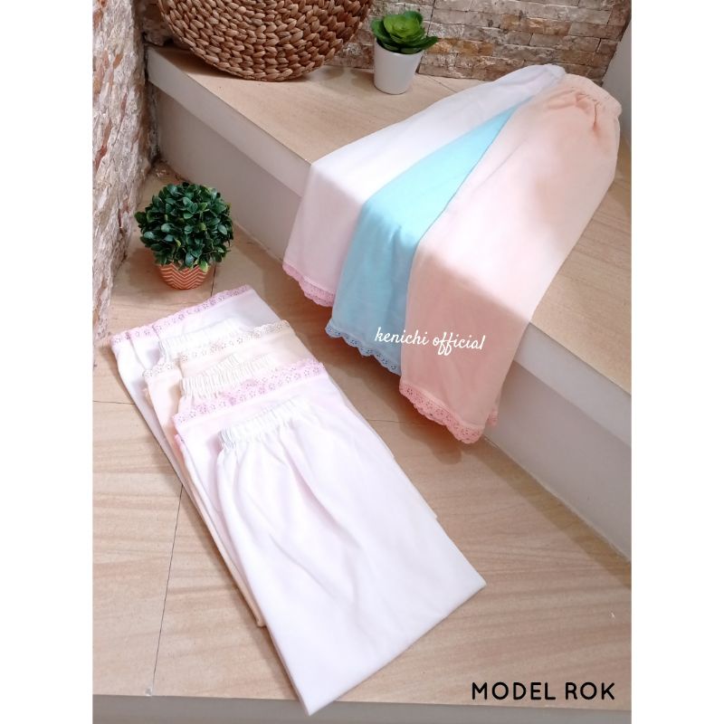 ANDROK PENDEK / ANDROK PANJANG / ROK DALAMAN WANITA AKSEN RENDA CANTIK