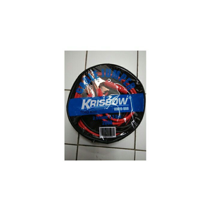 Kabel Jumper Aki Mobil 200 A Panjang 2.5M Merk Krisbow