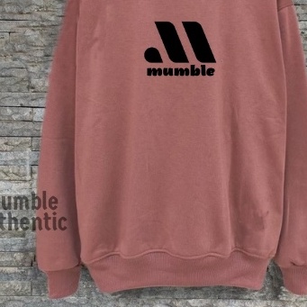 Sweater Distro  Mocaa MUMBLE Switer Sweatshirt Cowo Cewe Oversize Suiter Crewneck Pria Distro Original MUMBLE AUTHENTIC