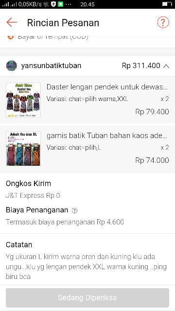 Gamis Batik Tuban Bahan Kaos Adem, Batik Cap