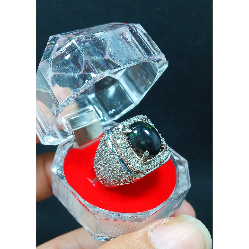 CINCIN BATU BLACK OPAL ASLI