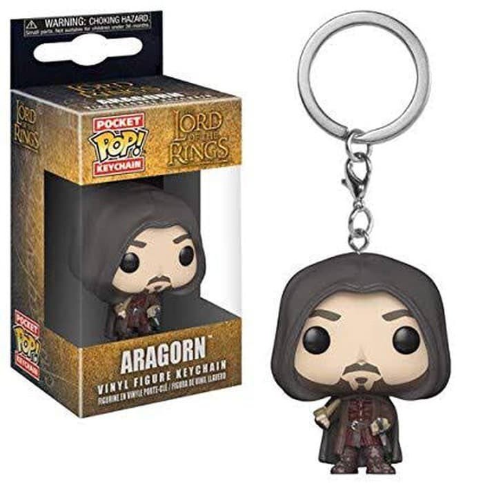 POCKET POP KEYCHAIN LORD OF THE RINGS ARAGORN FUNKO KEYCHAIN