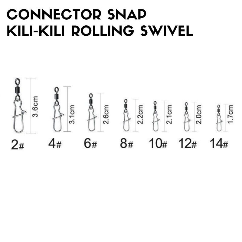 Kili-Kili Rolling Swivel Snap Connector HEMAT