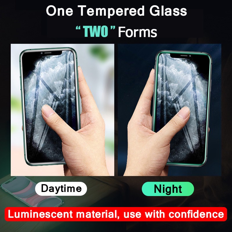 1-3pcs Pelindung Layar Tempered Glass Luminous Untuk OPPO A16 / A5S / A3S / A12 / A74 / A54 / A53 / A51 / A5 / A9 2020 / A52 / A93 / A94 / A15S / A16K / F7 / F9F / 2Z / 2F / 2F / 2Z / 2