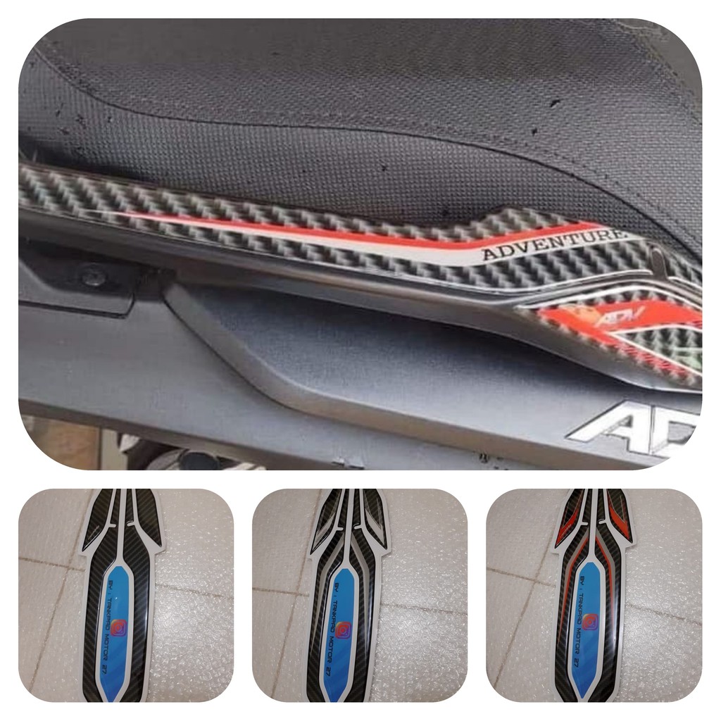 Stiker Behel Honda ADV 150 carbon resin premium