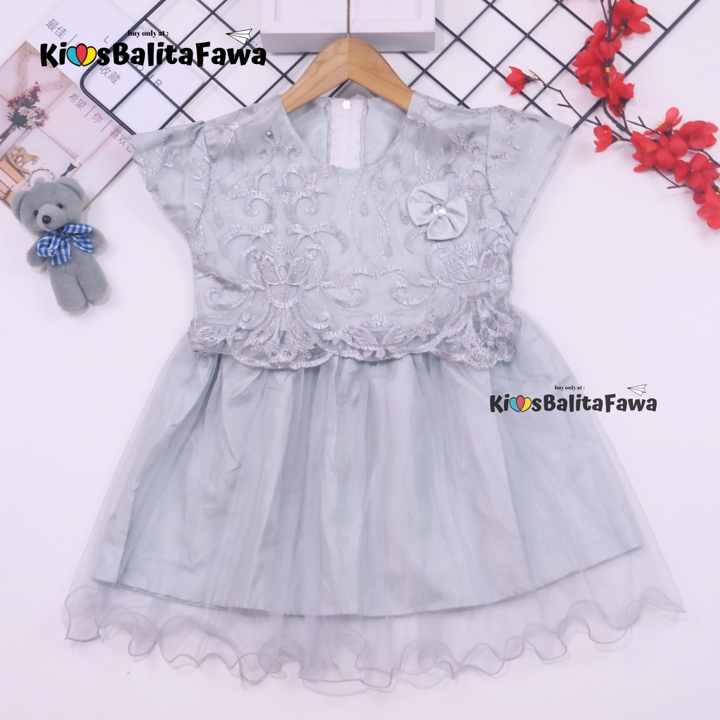 Gaun Baby Bella Uk. Bayi - 3 Tahun / Dress Bayi Baju Perempuan Gaun Pesta Anak Cewek Import Cewe Babycinnamon