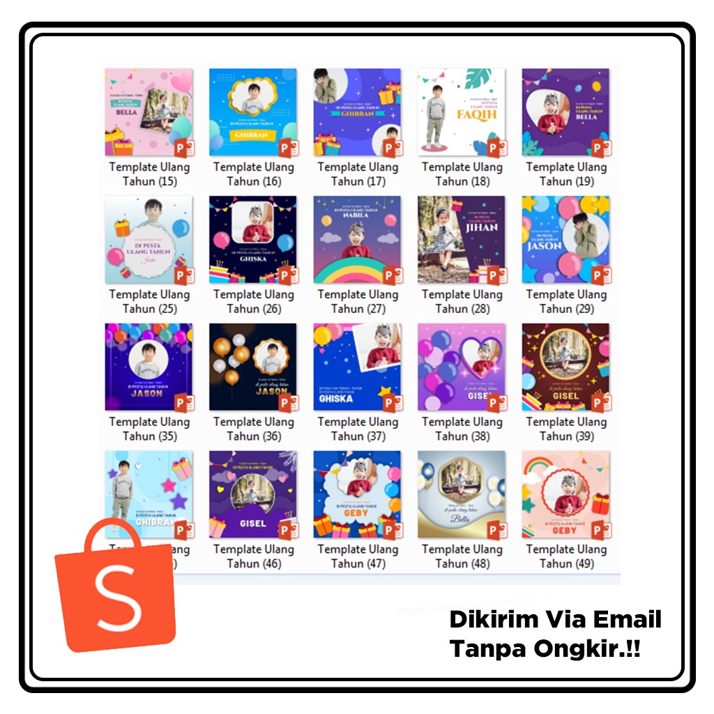 50+ Template PPT ULTAH / Ulang Tahun + Bonus Premium