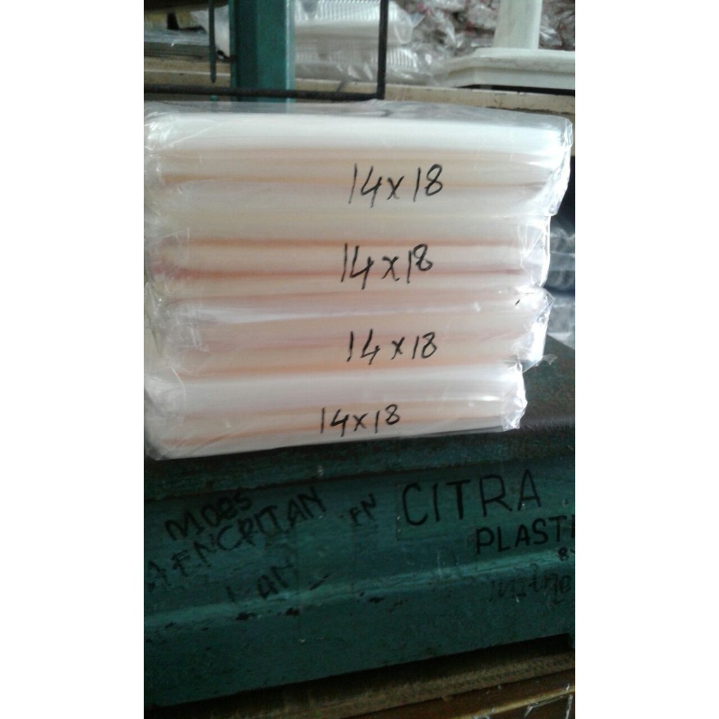 Plastik OPP Tebal untuk Roti ukuran 14 x 18