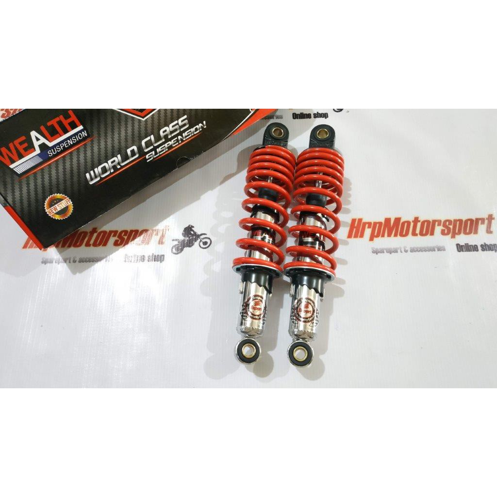 SHOCKBREAKER - SHOCK BELAKANG JUPITER VEGA 280mm MERAH WEALTH