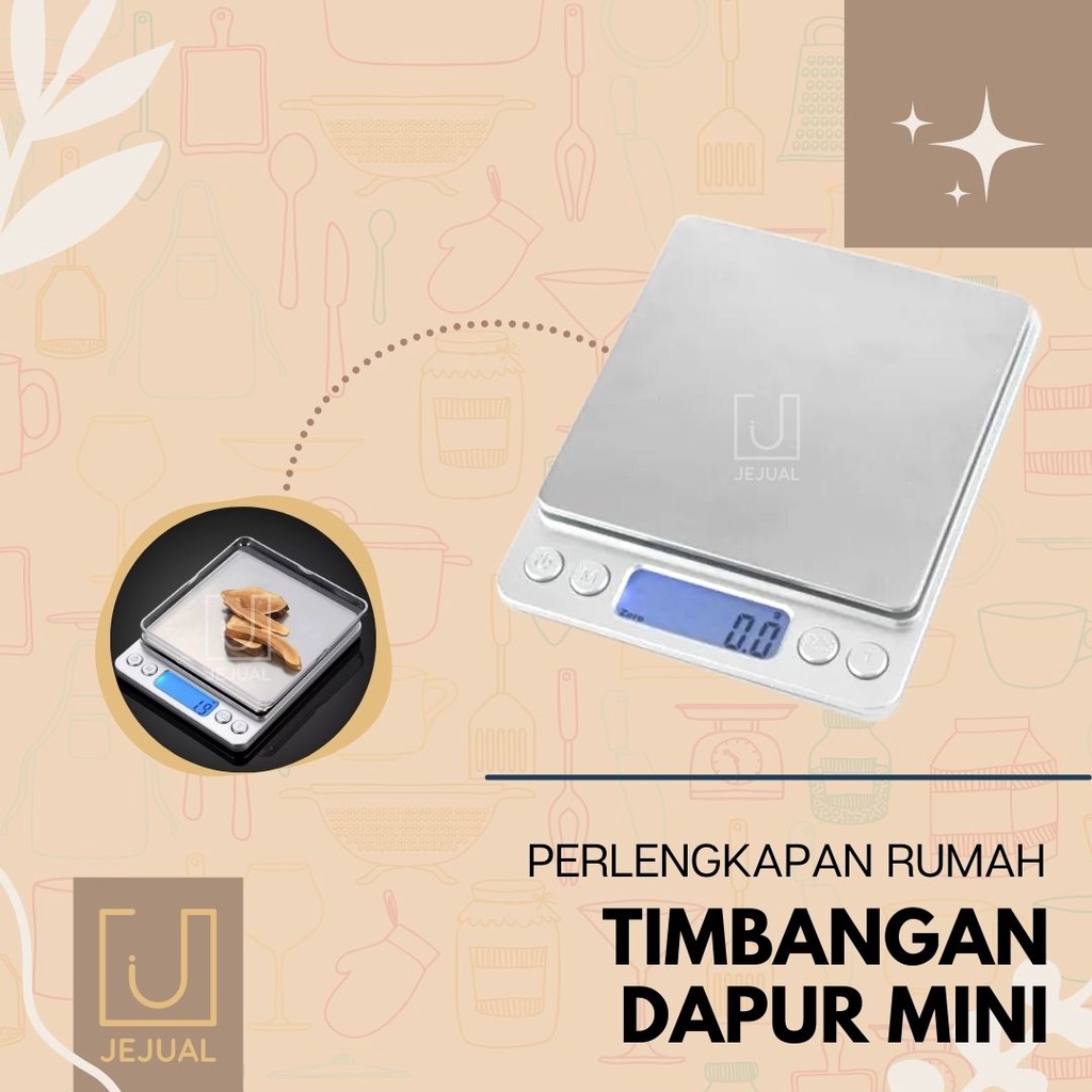 TIMBANGAN DAPUR Mini DIGITAL 10Kg Timbang Kitchen Scale Kue/Snack/Jajan/Tepung/Kopi/Coffee/Barista 1