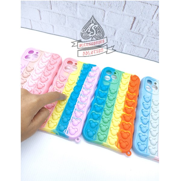 SILICONE CASE POP IT IPHONE 13 13 PRO CASE PENGHILANG STRESS PUSH IT