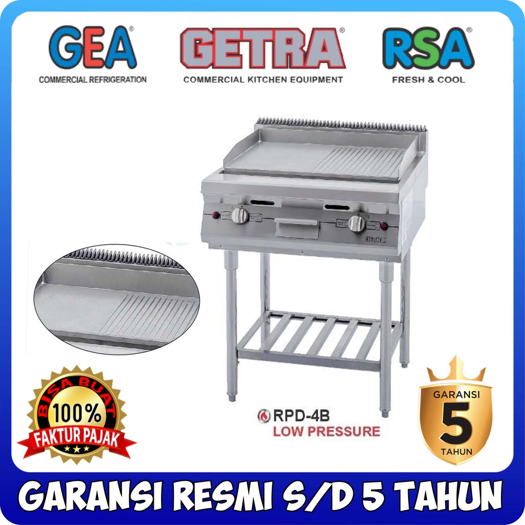 Jual GAS OPEN GRIDDLE DAN BROILER WITH STAND GETRA RPD-4B MESIN ...