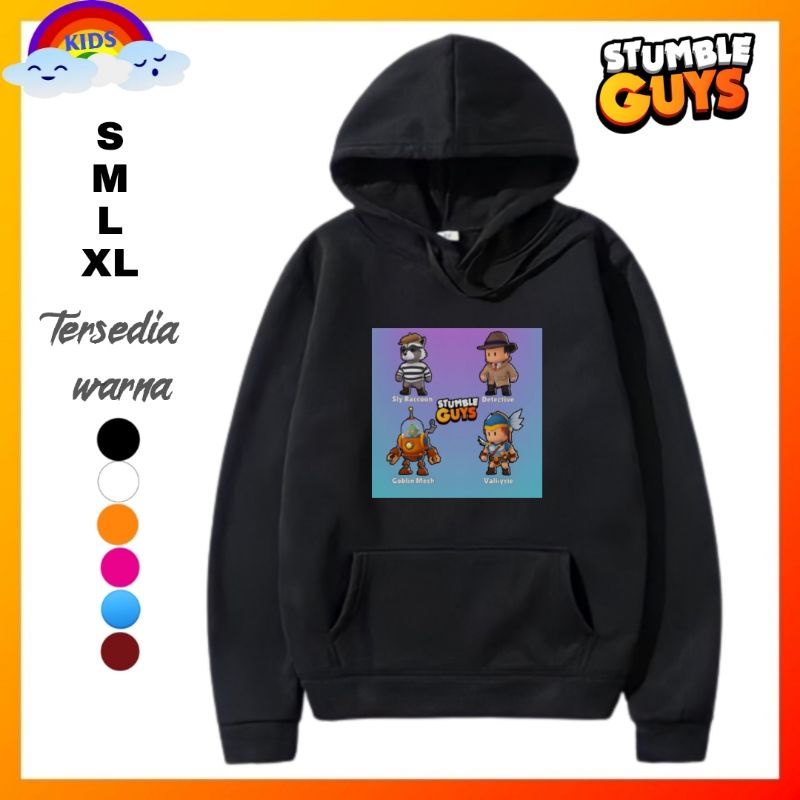Stumble guys guy jaket hoodie sweater switer Anak stumble guys guy switer Jaket/Jaket stumble guys g