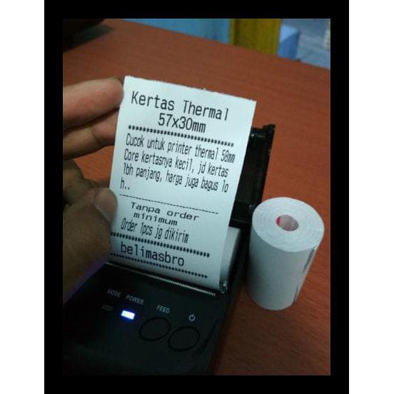 

Kertas Thermal 57 X 30 Untuk Printer 58 Struk Kasir Murah