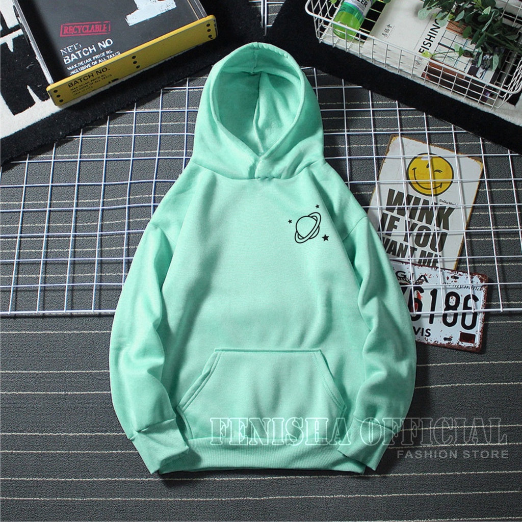 FenishaStore Sweater Hoodie Wanita Planet MARS Size M-L-XL-XXL Bisa Bayar Ditempat COD