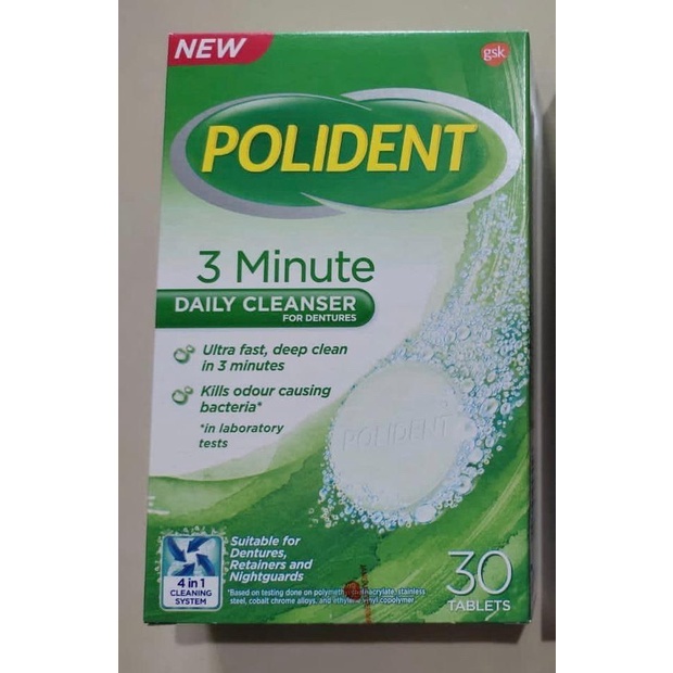 Polident Cleanser 30 tablet