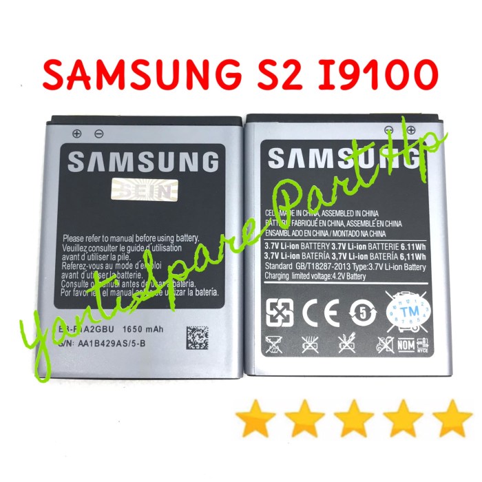 Baterai Samsung S2 I9100 Original New