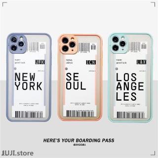 Casing Gambar Tiket Pesawat Untuk Iphone 11 Pro Max 6 6s 7