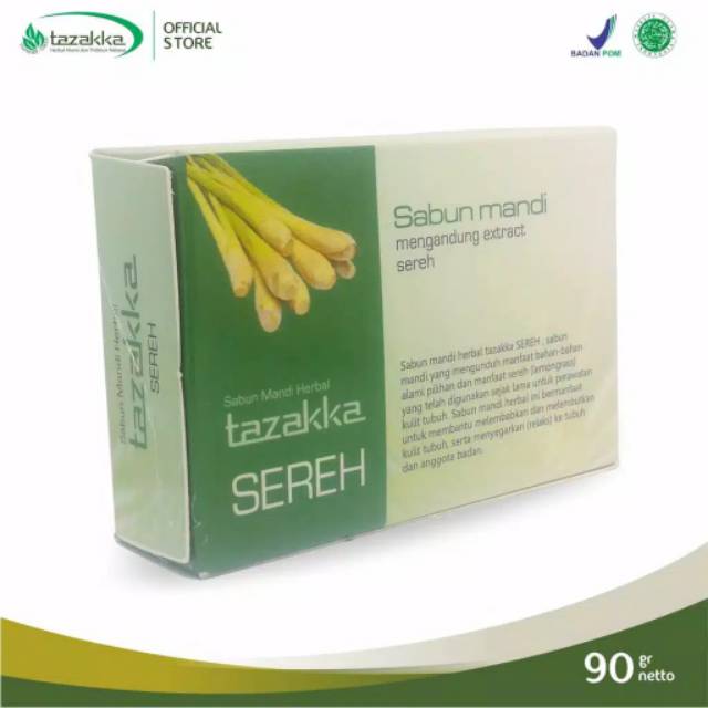 SABUN SEREH Sabun Mandi Sereh Herbal Anti Gatal Original Halal BPOM