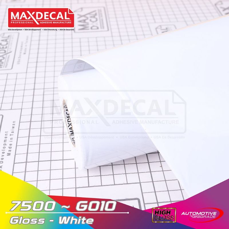 sticker skotlet/scotlet motor mobil MAXDECAL white glosy [METERAN]