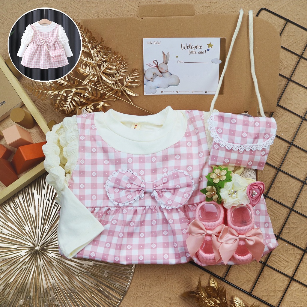 BARU! LIO049 Girls Baby Hampers 0-12 months/ Hampers bayi newborn/ Kado bayi/ baby girl gift set