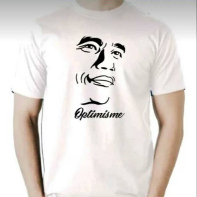 T shirt.kaos sablon OPTIMISME