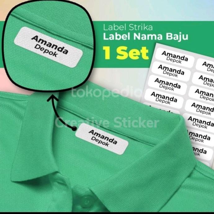 

hanya disini] PROMO Label Iron Name Sticker Nama Baju LABEL PRODUK FASHION HIJAB
