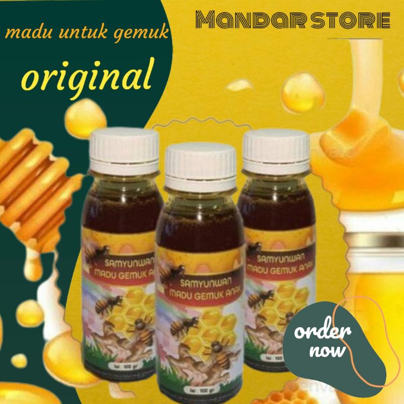 

Madu gemuk anak penambah berat badan nafsu makan samyuwan original gemuk PENGGEMUK BADAN anak susah