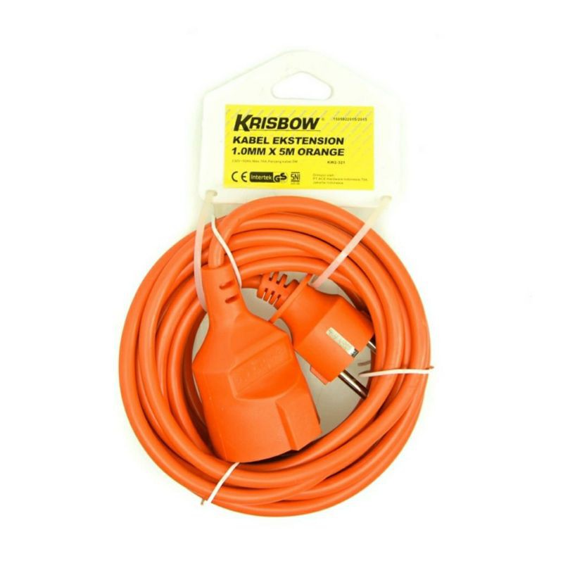 Kabel Ekstensi Krisbow Kabel Extension Colokan Listrik Panjang Kabel 5 Meter