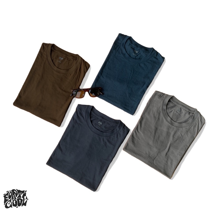 T-shirt UNIQLO Crew Neck Cotton Original / Kaos Polos UNIQLO Supima Original / Kaos polos