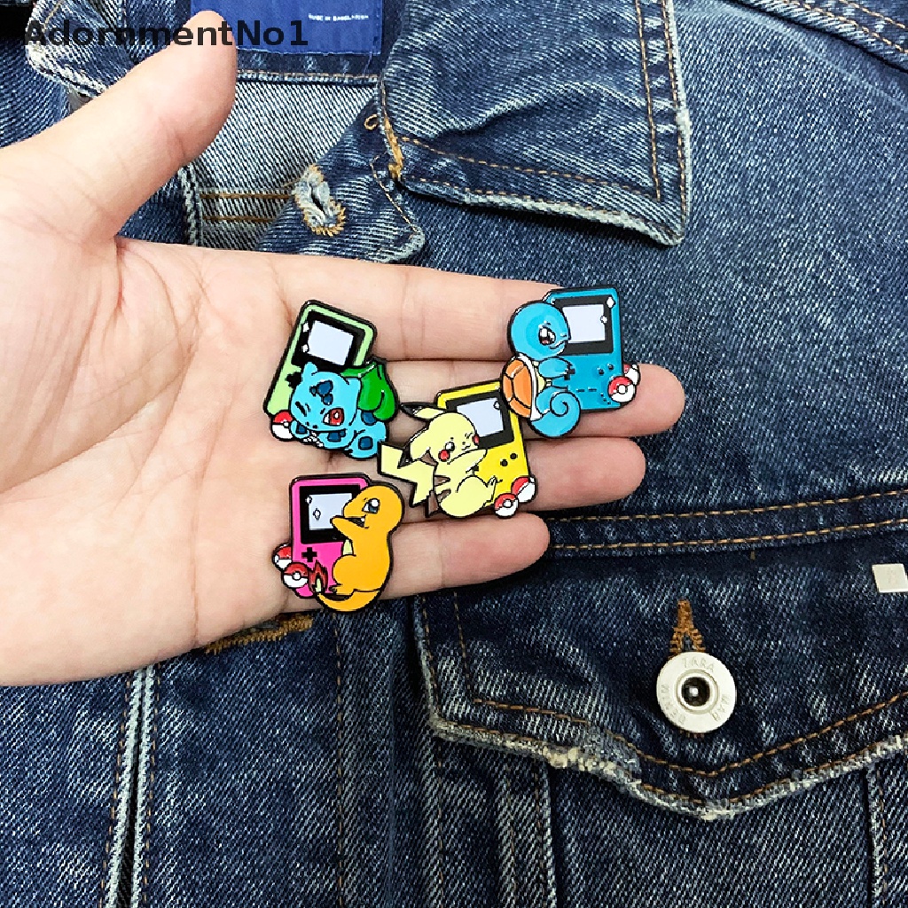 (AdornmentNo1) Bros / Pin Motif Kartun Pikachu / Konsol Game Jepang Untuk Aksesoris Wanita