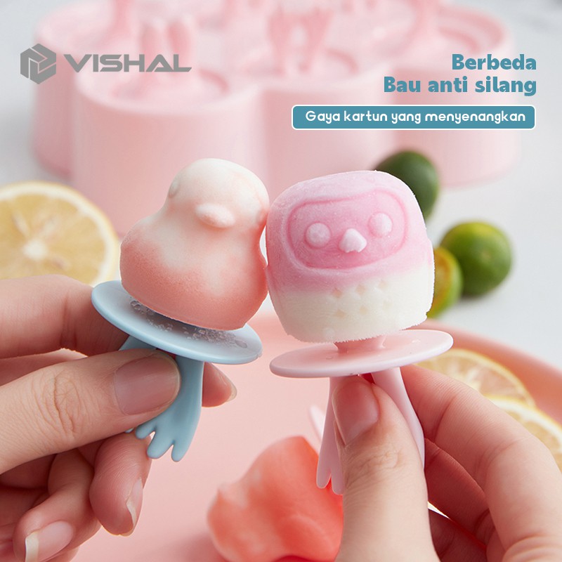 VISHAL  DIY Es Batu Bulat Bola Ice Ball Maker CETAKAN ICE CREAM SILICONE PUDDING JELLY VS-37