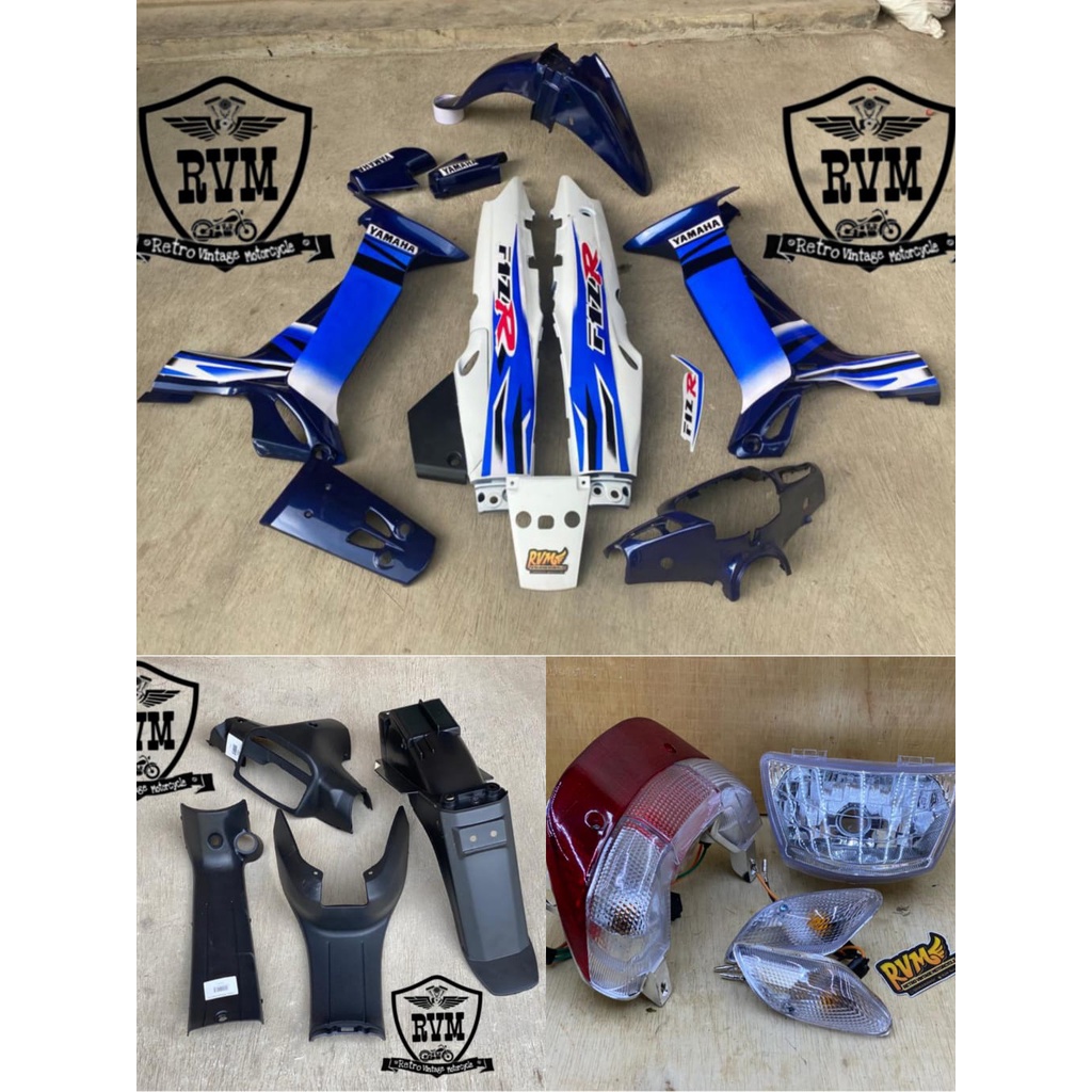 Cover Body Fiz r  full set biru putih Cover Body yamaha Fizr biru putih