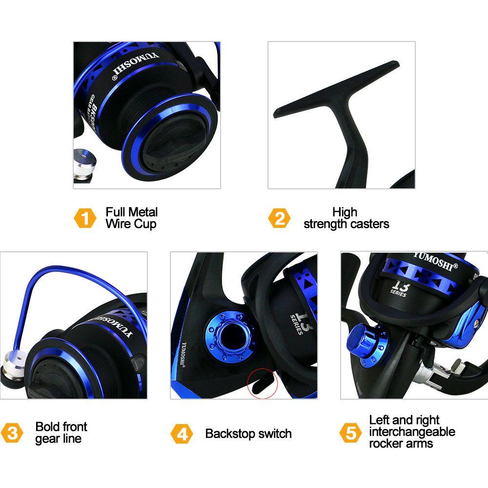 TOP Reel Pancing Alat Pancing Baru BK1000 Series Lure Wheel