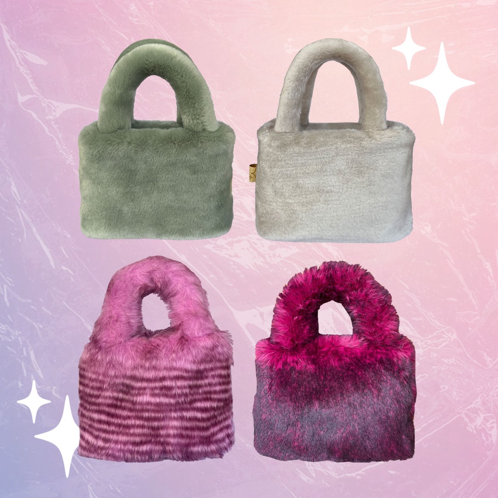fluffy handle bag