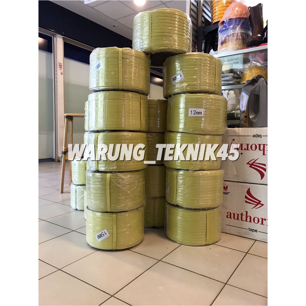 Plastik Strapping Straping Band 12 mm 12 mm berat 7 kg