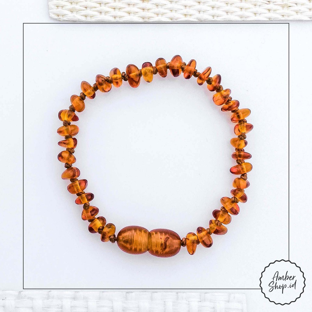 Gelang bayi Amber pereda tumbuh gigi bayi - Amber Shop AS10 (FREE GIFT)