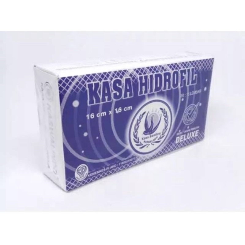 KASA KOTAK BIRU / KASA HIDROFIL BIRU / KASA KOTAK HIDROFIL BIRU KASWALINDO 16CM X 16CM