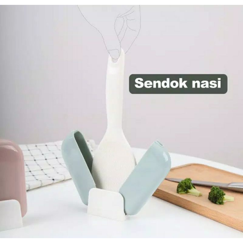 SENDOK CENTONG NASI ANTI LENGKET OTOMATIS BUKA TUTUP UNIK DAN MURAH